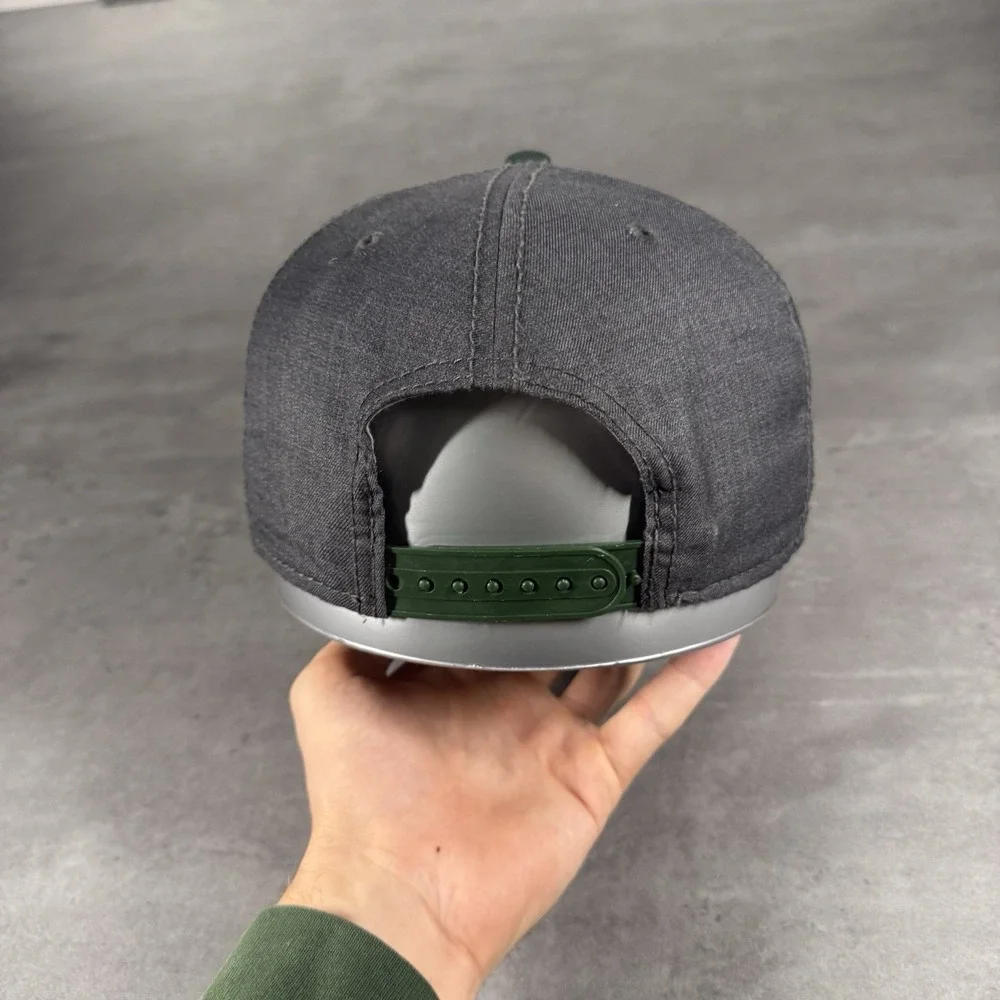 Slytherin Harry Potter Snapback Hat Gray Dark Green University Script Trucker‎